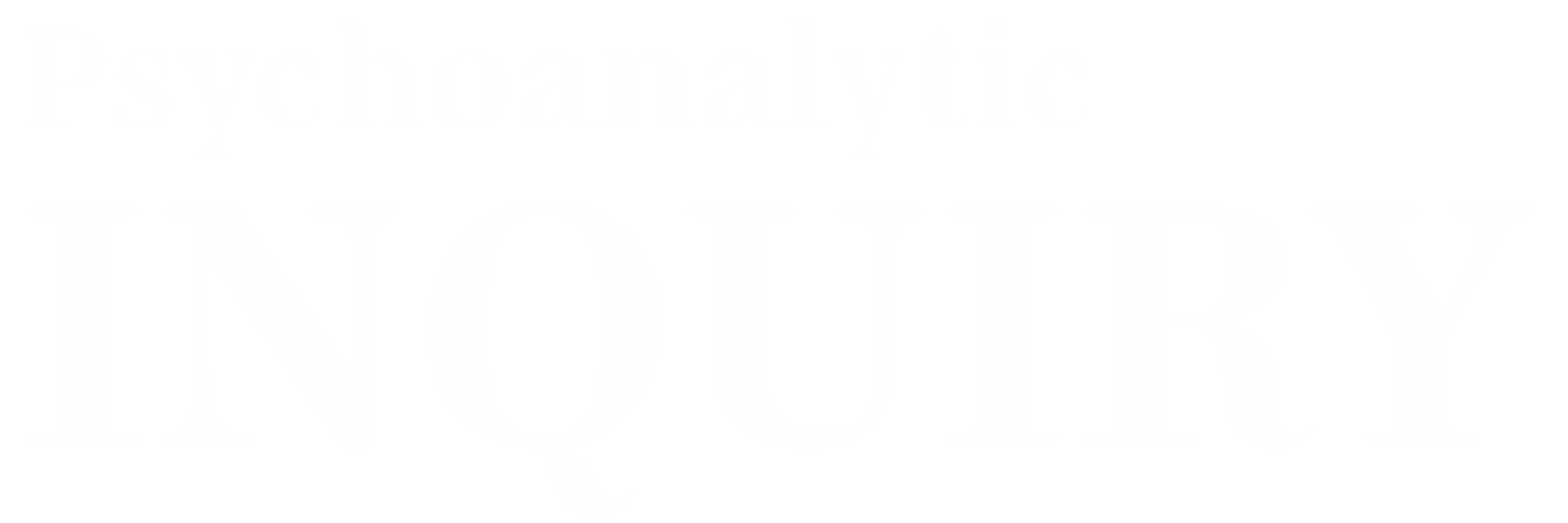 Psychoanalytic White Logo